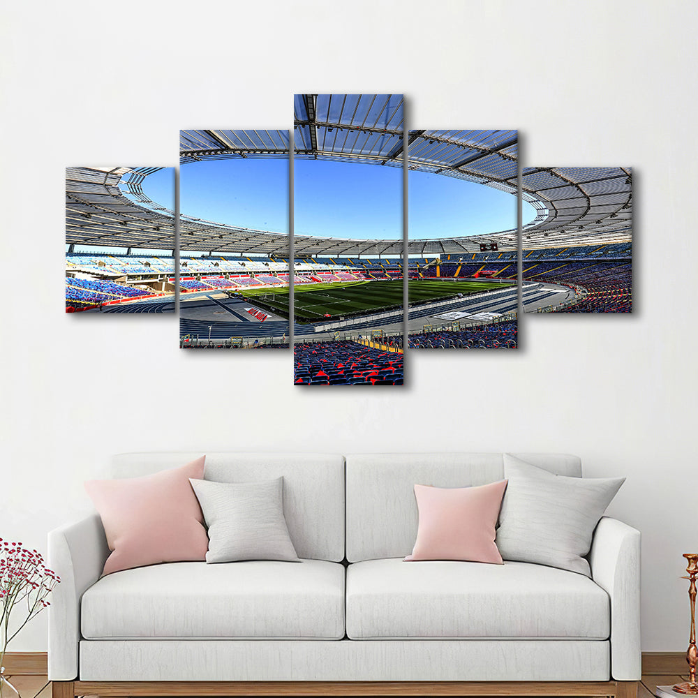 Slaski Stadium, Stadium Canvas, Sport Art, Gift for him, 5 Panel, Large Canvas, Canvas Print Wall Art