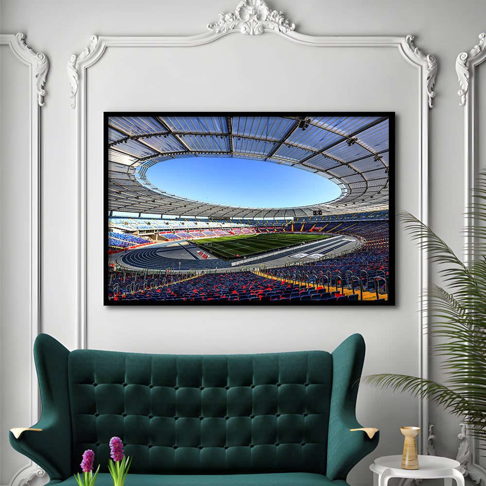 Slaski Stadium, Stadium Canvas, Sport Art, Gift for him, Framed Art Print Wall Decor, Picture Framed