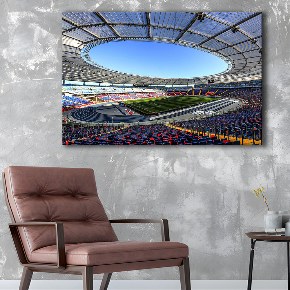Slaski Stadium, Stadium Canvas, Sport Art, Gift for him, Man Cave Decor, Art Print, Canvas Print Wall Art