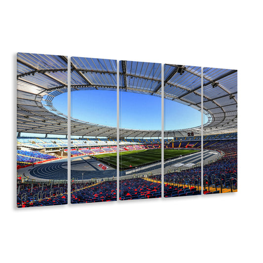 Slaski Stadium, Stadium Canvas, Sport Art, 5 Panel B, Extra Large Canvas, Canvas Print Wall Art