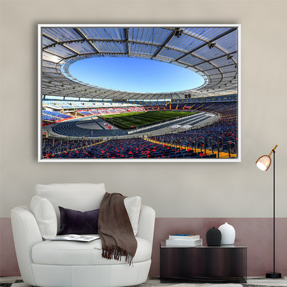 Slaski Stadium, Stadium Canvas, Sport Art, Framed Canvas Print Wall Art, Floating Frame
