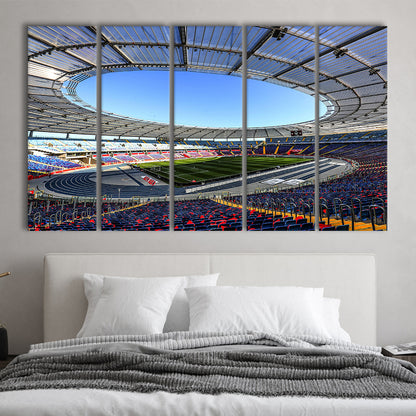 Slaski Stadium, Stadium Canvas, Sport Art, 5 Panel B, Extra Large Canvas, Canvas Print Wall Art
