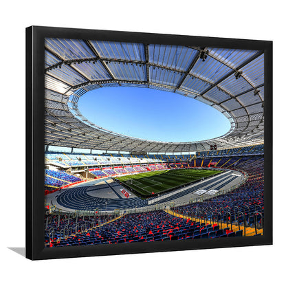 Slaski Stadium, Stadium Canvas, Sport Art, Gift for him, Framed Art Print Wall Decor, Picture Framed
