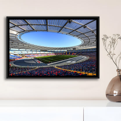 Slaski Stadium, Stadium Canvas, Sport Art, Framed Canvas Print Wall Art, Floating Frame