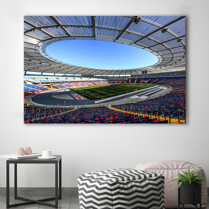 Slaski Stadium, Stadium Canvas, Sport Art, Gift for him, Man Cave Decor, Art Print, Canvas Print Wall Art