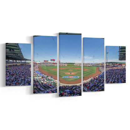 Sloan Park, Stadium Canvas, Sport Art, Gift for him, 5 Panel, Large Canvas, Canvas Print Wall Art