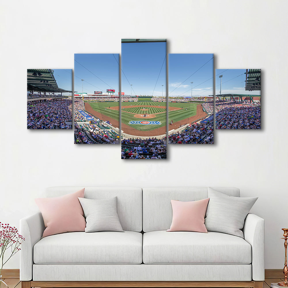 Sloan Park, Stadium Canvas, Sport Art, Gift for him, 5 Panel, Large Canvas, Canvas Print Wall Art