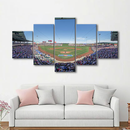 Sloan Park, Stadium Canvas, Sport Art, Gift for him, 5 Panel, Large Canvas, Canvas Print Wall Art