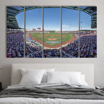 Sloan Park, Stadium Canvas, Sport Art, 5 Panel B, Extra Large Canvas, Canvas Print Wall Art