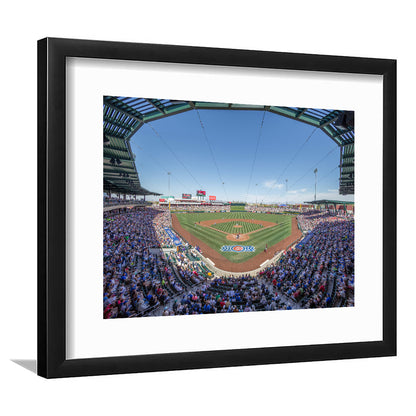Sloan Park, Stadium Canvas, Sport Art, Gift for him, White Border Framed Art Print Wall Decor