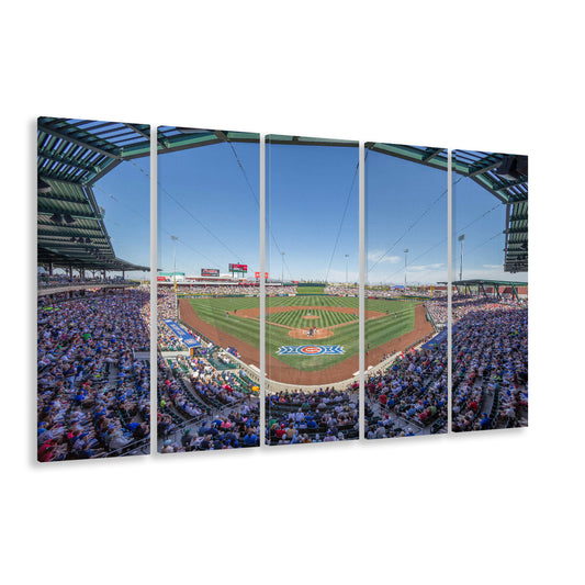 Sloan Park, Stadium Canvas, Sport Art, 5 Panel B, Extra Large Canvas, Canvas Print Wall Art