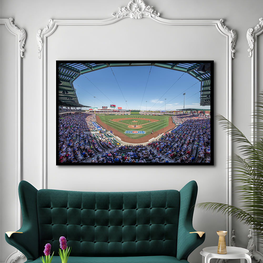 Sloan Park, Stadium Canvas, Sport Art, Gift for him, Framed Art Print Wall Decor, Picture Framed
