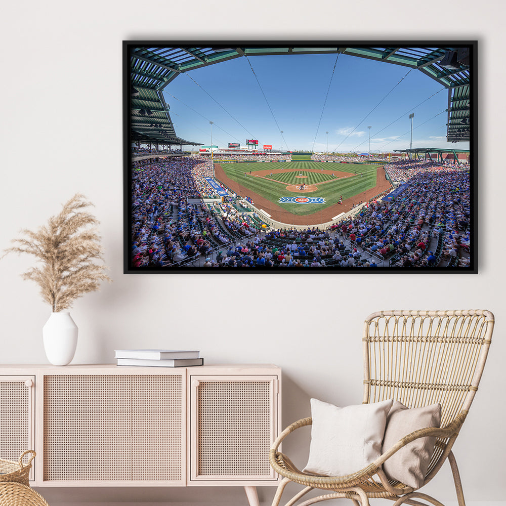 Sloan Park, Stadium Canvas, Sport Art, Framed Canvas Print Wall Art, Floating Frame