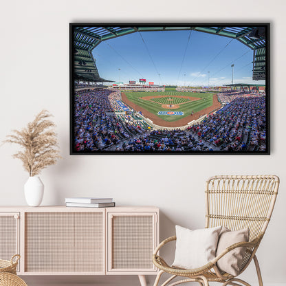 Sloan Park, Stadium Canvas, Sport Art, Framed Canvas Print Wall Art, Floating Frame