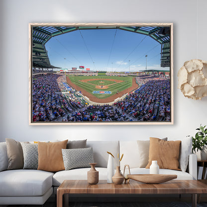 Sloan Park, Stadium Canvas, Sport Art, Framed Canvas Print Wall Art, Floating Frame