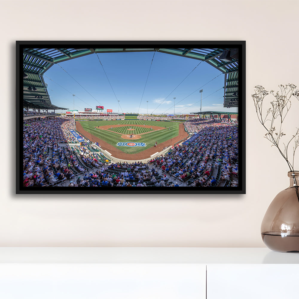 Sloan Park, Stadium Canvas, Sport Art, Framed Canvas Print Wall Art, Floating Frame