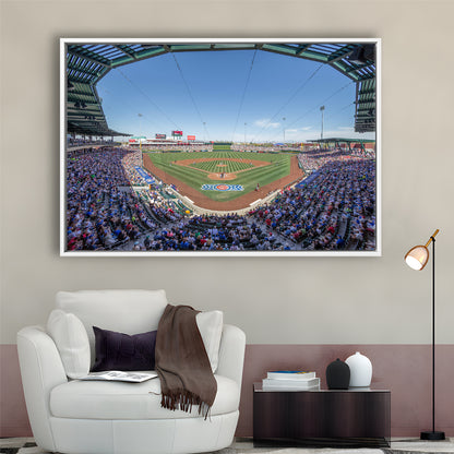Sloan Park, Stadium Canvas, Sport Art, Framed Canvas Print Wall Art, Floating Frame