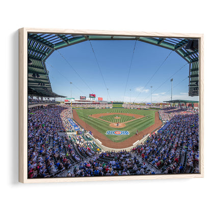 Sloan Park, Stadium Canvas, Sport Art, Framed Canvas Print Wall Art, Floating Frame
