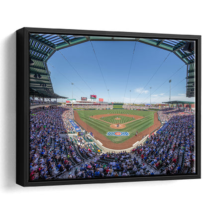 Sloan Park, Stadium Canvas, Sport Art, Framed Canvas Print Wall Art, Floating Frame