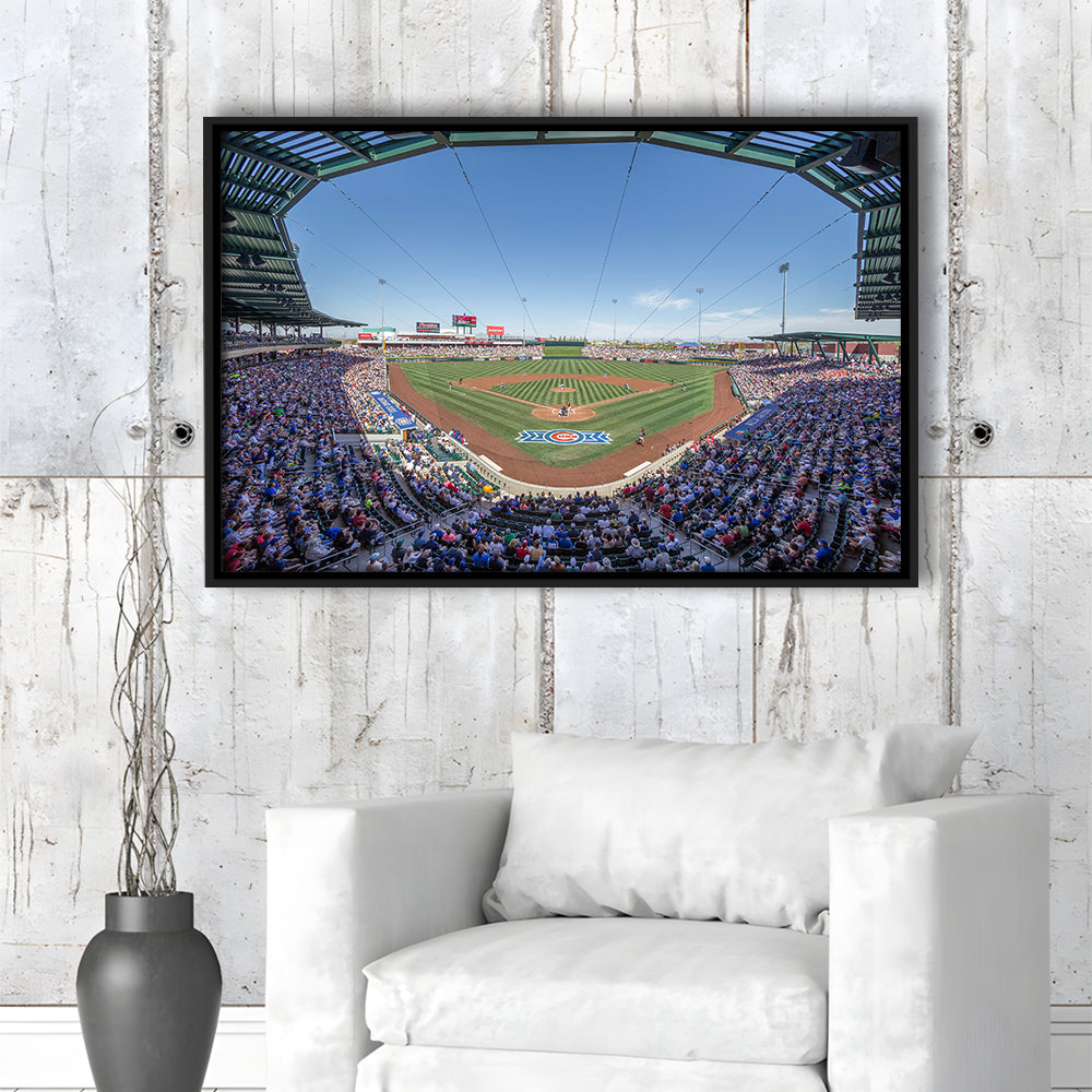 Sloan Park, Stadium Canvas, Sport Art, Framed Canvas Print Wall Art, Floating Frame