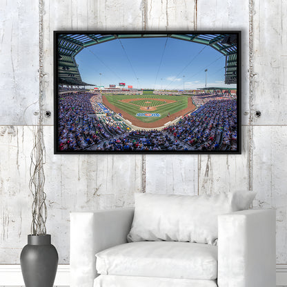 Sloan Park, Stadium Canvas, Sport Art, Framed Canvas Print Wall Art, Floating Frame