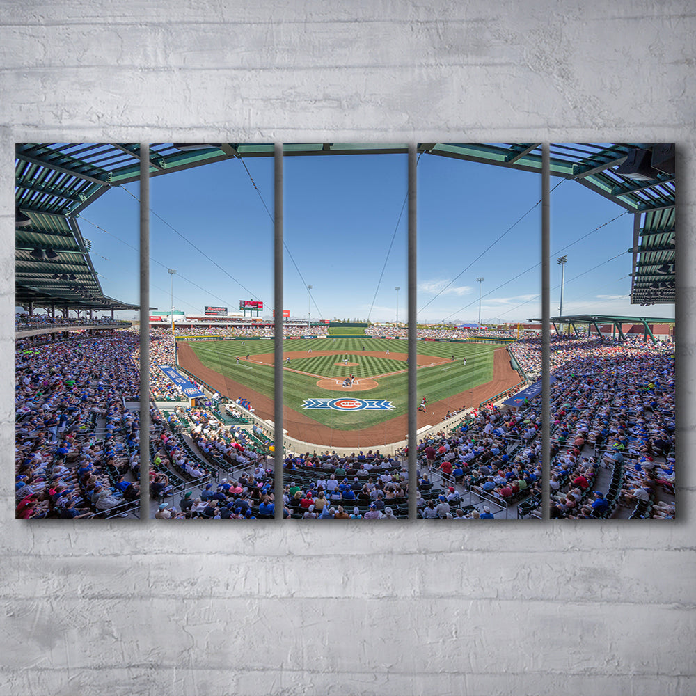 Sloan Park, Stadium Canvas, Sport Art, 5 Panel B, Extra Large Canvas, Canvas Print Wall Art