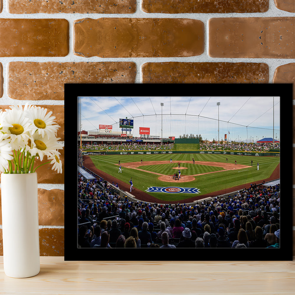 Sloan Park in Mesa, Stadium Canvas, Sport Art, Gift for him, Framed Art Print Wall Decor, Picture Framed