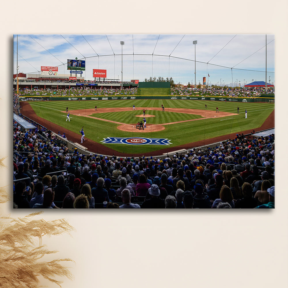 Sloan Park in Mesa, Stadium Canvas, Sport Art, Gift for him, Man Cave Decor, Art Print, Canvas Print Wall Art