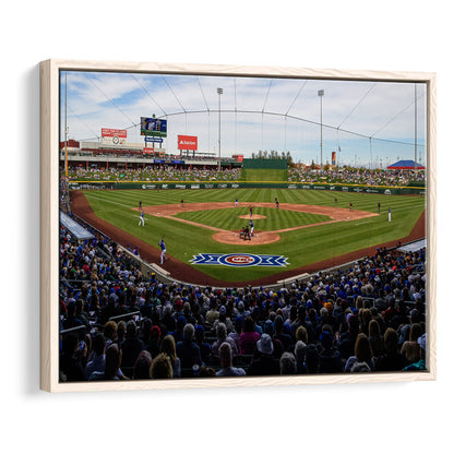 Sloan Park in Mesa, Stadium Canvas, Sport Art, Framed Canvas Print Wall Art, Floating Frame