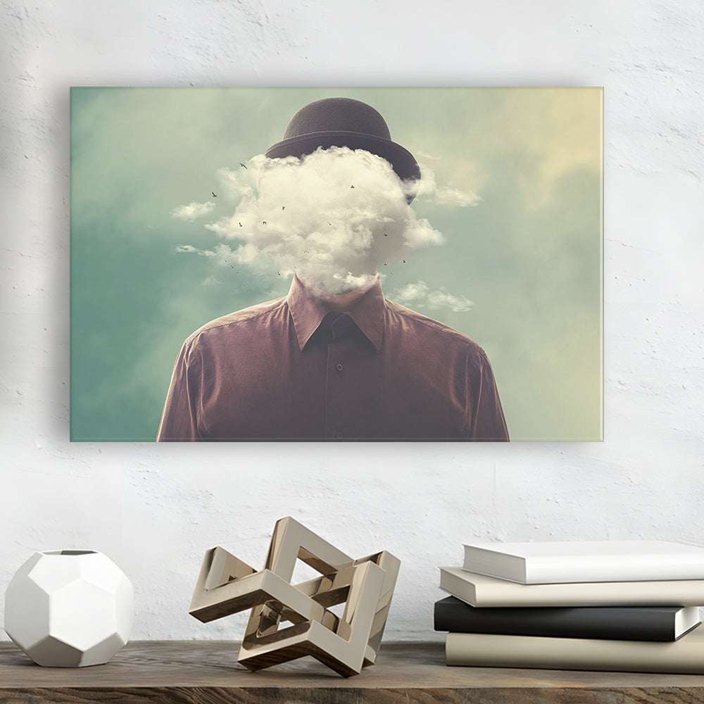 Smoke Face Abstract Art Hanging Decor Panels Set, Cavas Print Wall Art Hom Decor