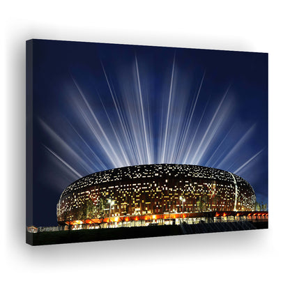Soccer City South Africa, Stadium Canvas, Sport Art, Gift for him, Man Cave Decor, Art Print, Canvas Print Wall Art