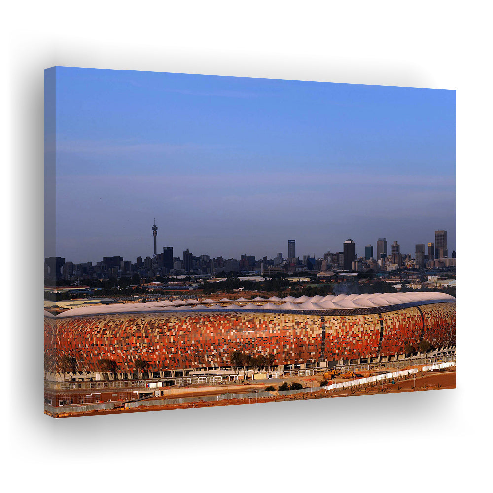 Soccer City South Africa, Stadium Canvas, Sport Art, Fan Gifts, Man Cave Decor, Art Print, Canvas Print Wall Art