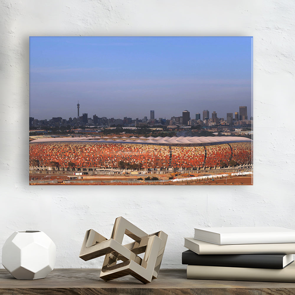 Soccer City South Africa, Stadium Canvas, Sport Art, Fan Gifts, Man Cave Decor, Art Print, Canvas Print Wall Art