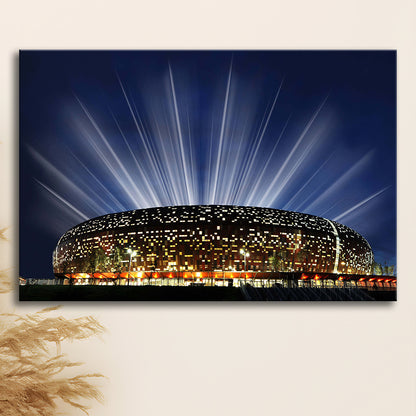 Soccer City South Africa, Stadium Canvas, Sport Art, Gift for him, Man Cave Decor, Art Print, Canvas Print Wall Art