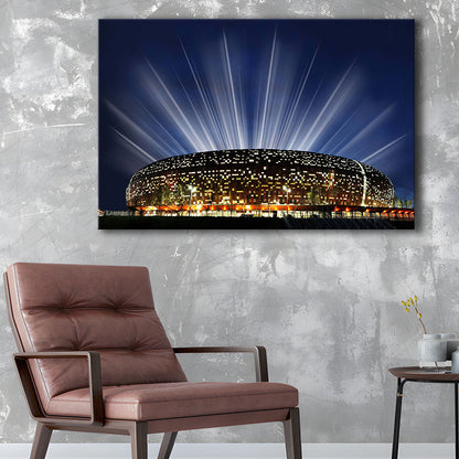 Soccer City South Africa, Stadium Canvas, Sport Art, Gift for him, Man Cave Decor, Art Print, Canvas Print Wall Art