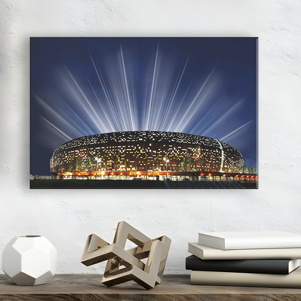 Soccer City South Africa, Stadium Canvas, Sport Art, Gift for him, Man Cave Decor, Art Print, Canvas Print Wall Art