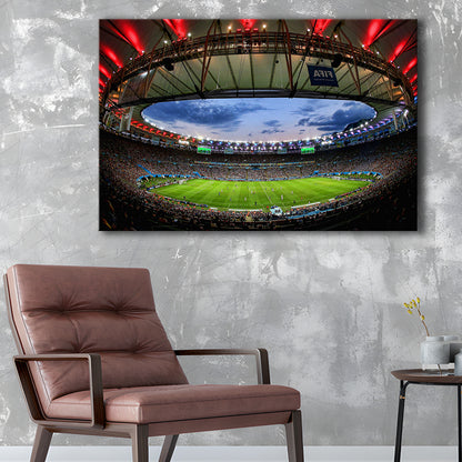 Soccer Stadium, Stadium Canvas, Sport Art, Gift for him, Man Cave Decor, Art Print, Canvas Print Wall Art