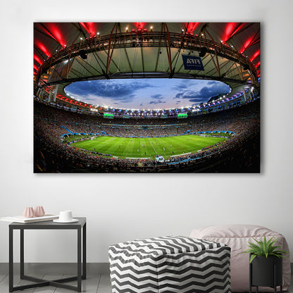 Soccer Stadium, Stadium Canvas, Sport Art, Gift for him, Man Cave Decor, Art Print, Canvas Print Wall Art