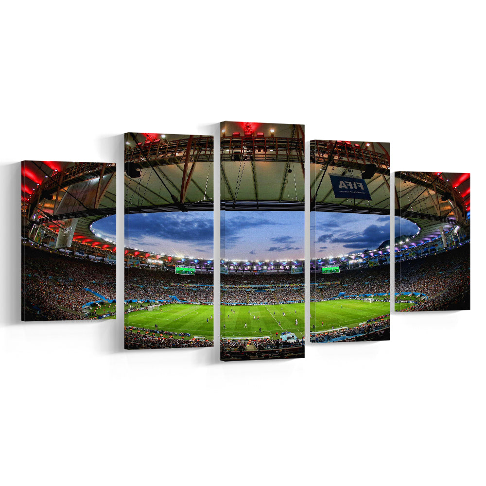 Soccer Stadium, Stadium Canvas, Sport Art, Gift for him, 5 Panel, Large Canvas, Canvas Print Wall Art