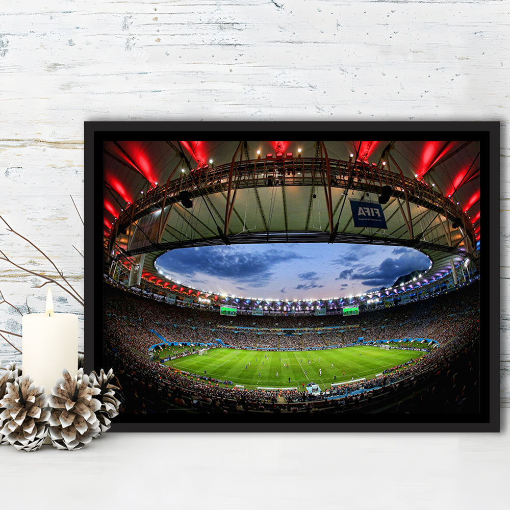 Soccer Stadium, Stadium Canvas, Sport Art, Framed Canvas Print Wall Art, Floating Frame