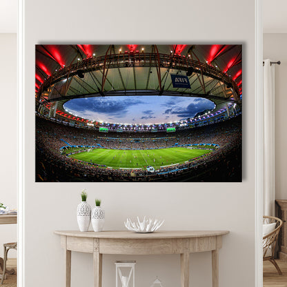 Soccer Stadium, Stadium Canvas, Sport Art, Gift for him, Man Cave Decor, Art Print, Canvas Print Wall Art