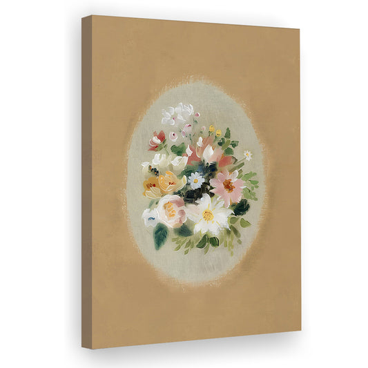 Soft Muted Botanical Canvas Print Wall Art, Neutral Canvas Print Wall Art, Art Cottage Core Decor, Large Canvas