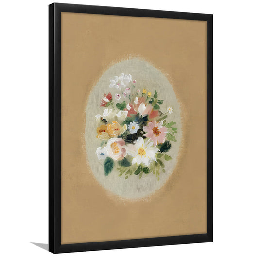 Soft Muted Botanical Framed Art Print Wall Decor, Neutral Framed Art Print Wall Decor, Art Cottage Core Decor, Large Art Print