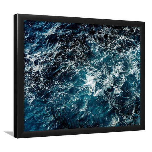 Soothing Sea Wave Wall Art Coastal Art Prints Featuring Calming Ocean Waves, Framed Art Print, Picture Framed