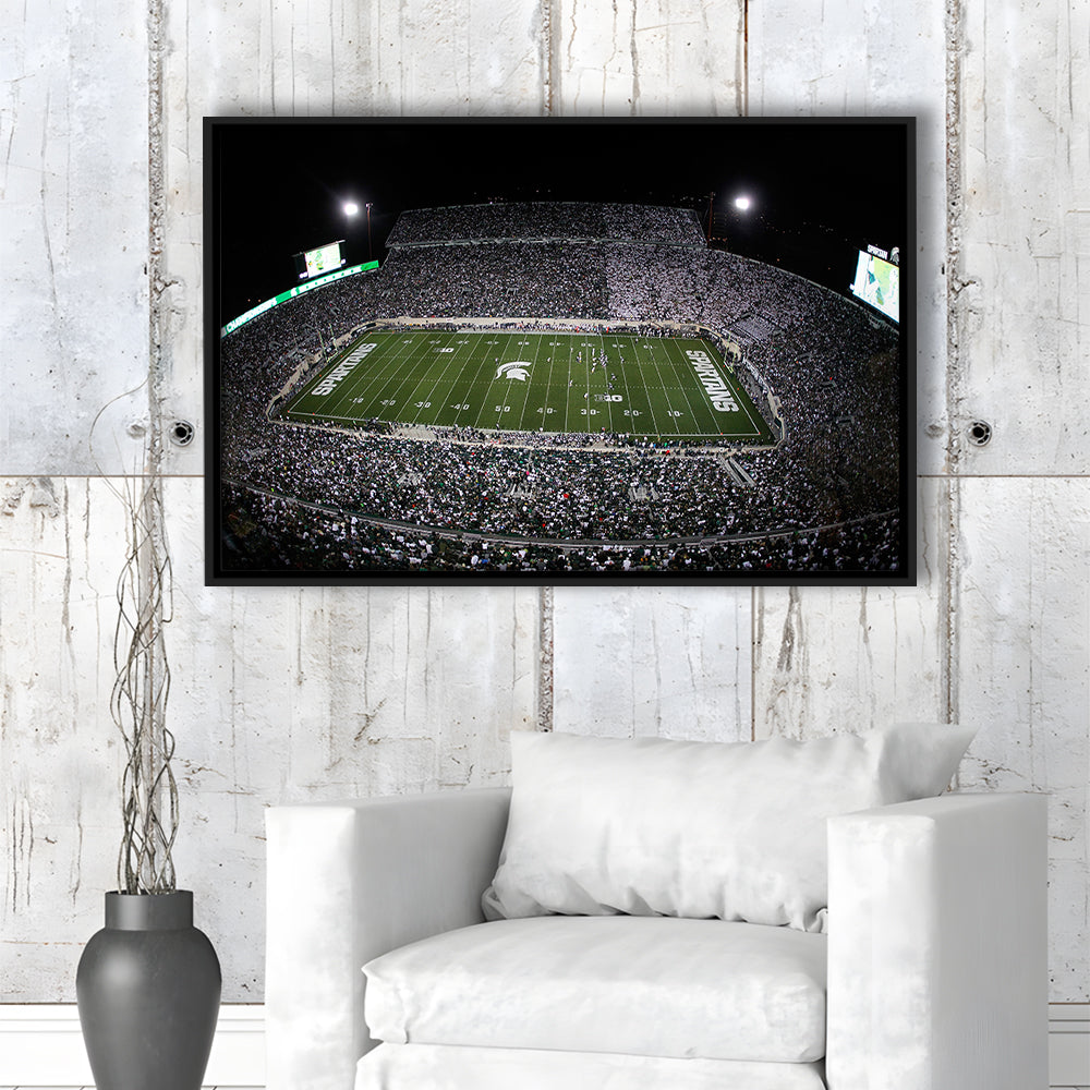 Spartan Stadium, Stadium Canvas, Sport Art, Framed Canvas Print Wall Art, Floating Frame