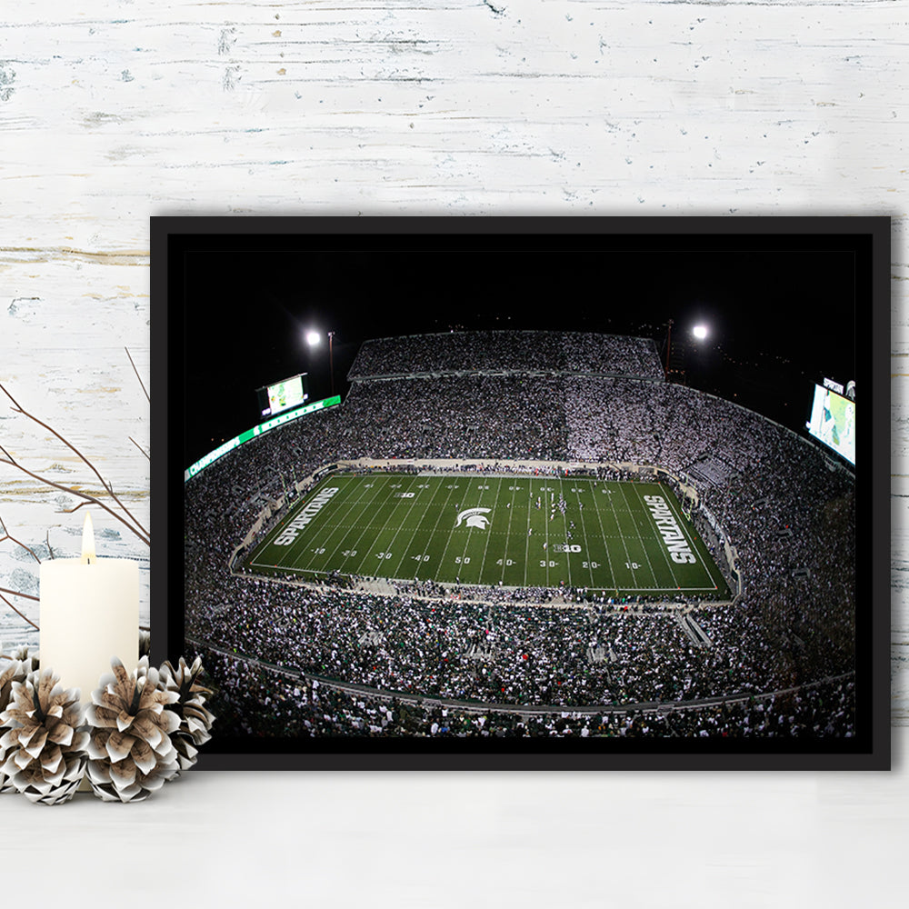 Spartan Stadium, Stadium Canvas, Sport Art, Framed Canvas Print Wall Art, Floating Frame