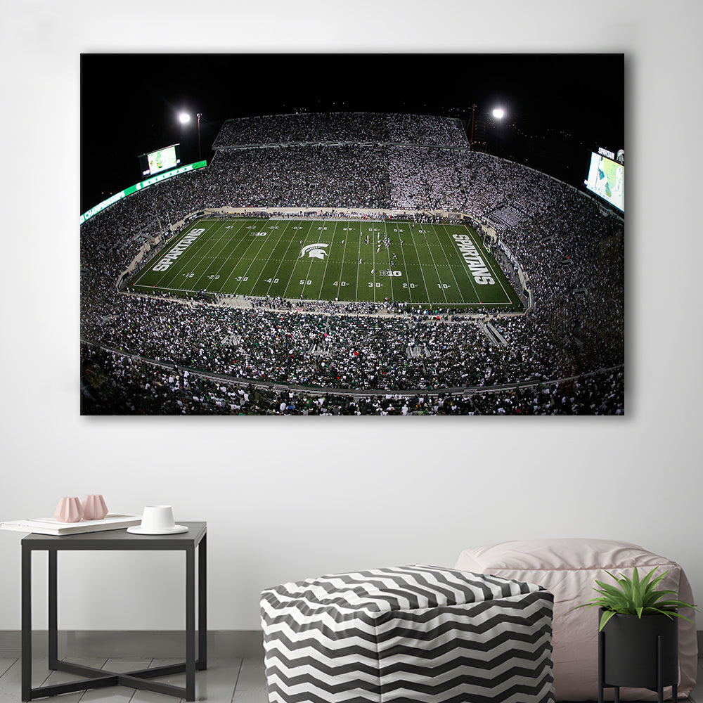 Spartan Stadium, Stadium Canvas, Sport Art, Gift for him, Man Cave Decor, Art Print, Canvas Print Wall Art