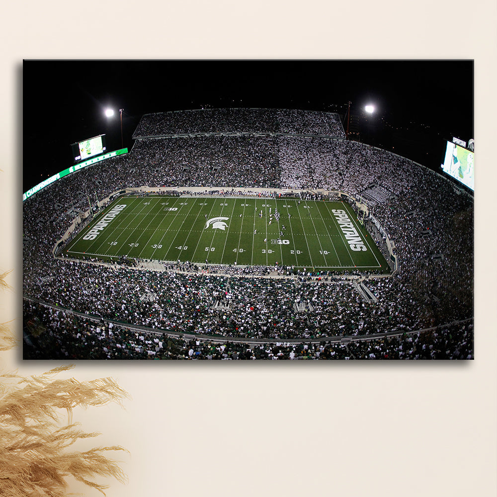 Spartan Stadium, Stadium Canvas, Sport Art, Gift for him, Man Cave Decor, Art Print, Canvas Print Wall Art