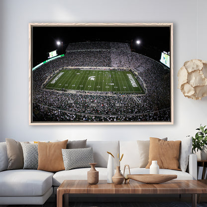 Spartan Stadium, Stadium Canvas, Sport Art, Framed Canvas Print Wall Art, Floating Frame