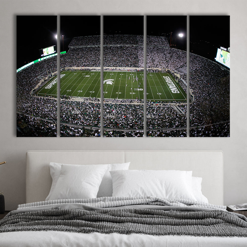 Spartan Stadium, Stadium Canvas, Sport Art, 5 Panel B, Extra Large Canvas, Canvas Print Wall Art